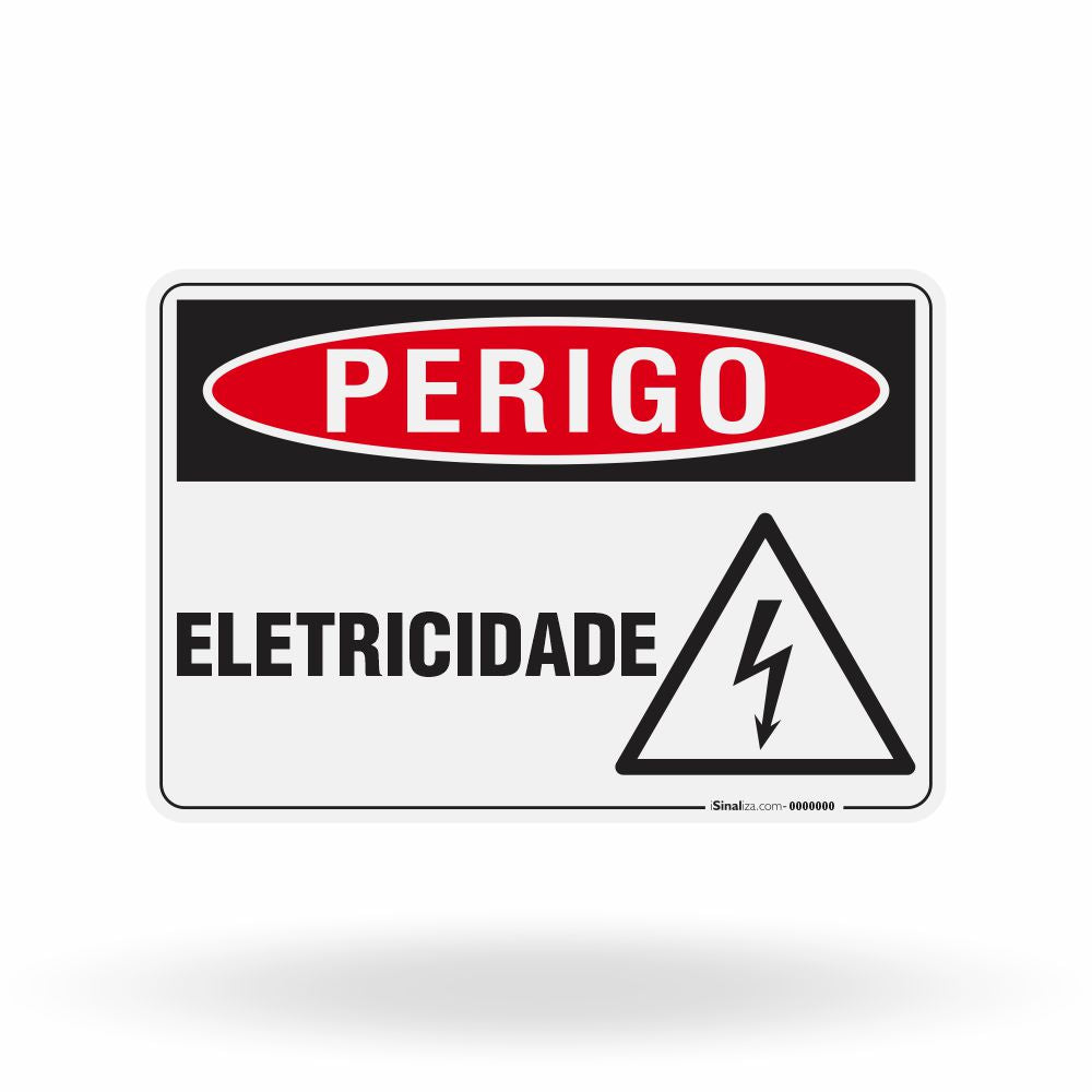 Placa Perigo - Eletricidade