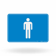 Placa de Sinalização "Sanitário Masculino" - Identificação de Áreas