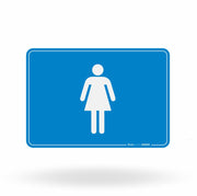 Placa de Sinalização "Sanitário Feminino" - Identificação de Áreas