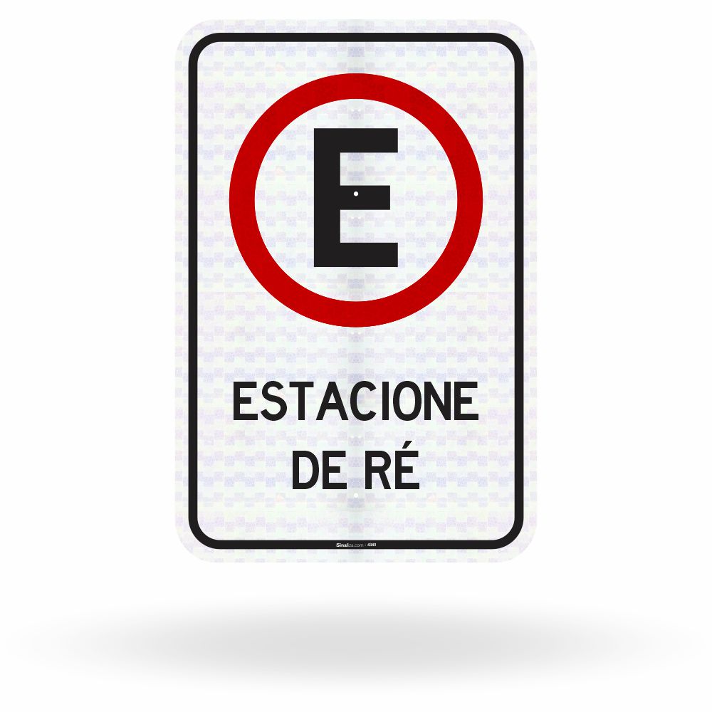Placa Estacione de Ré