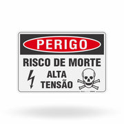Placa Perigo - Risco de Morte Alta Tensão