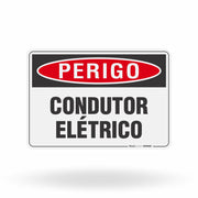 Placa Perigo - Condutor Elétrico