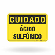 Placa Cuidado - Ácido Sulfúrico