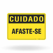 Placa Cuidado - Afaste-se