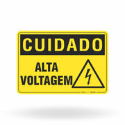 Placa Cuidado - Alta Voltagem