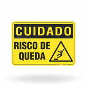 Placa Cuidado - Risco de Queda