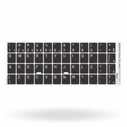 Adesivo Português Teclado Padrão ABNT2 - Cor Preto e Branco