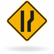 Placa Alargamento de Pista à Direita (A-21e)