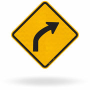 Placa Curva à Direita (A-2b)