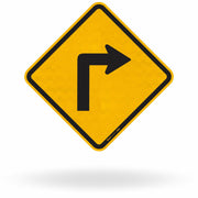 Placa Curva Acentuada à Direita (A-1b)