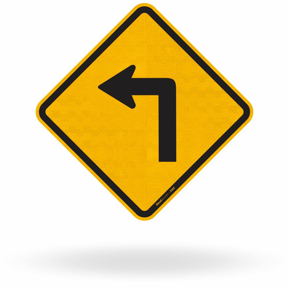 Placa Curva Acentuada à Esquerda (A-1a)