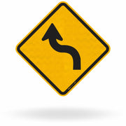 Placa Curva Acentuada em "S" à Esquerda (A-4a)
