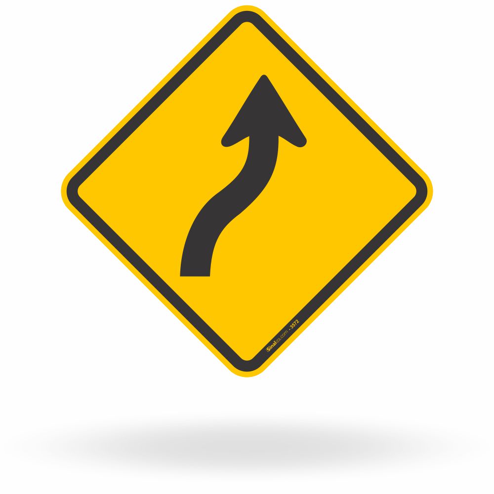 Placa Curva em "S" à Direita (A-5b)