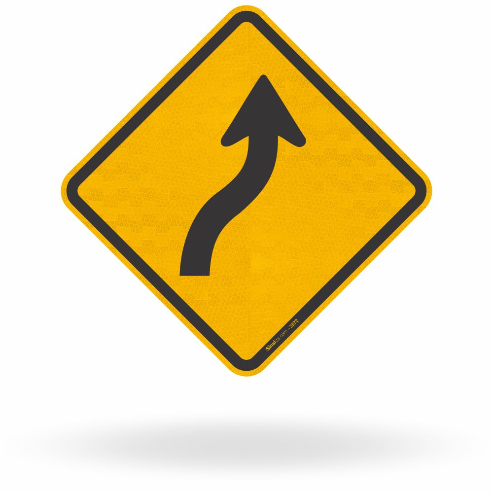 Placa Curva em "S" à Direita (A-5b)