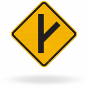 Placa Entroncamento Oblíquo à Direita (A-10b)
