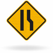 Placa Estreitamento de Pista à Direita (A-21c)