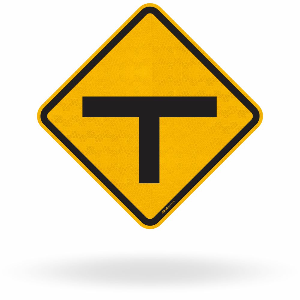 Placa Interseção em "T" (A-8)