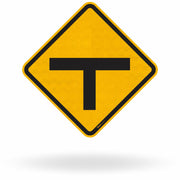Placa Interseção em "T" (A-8)