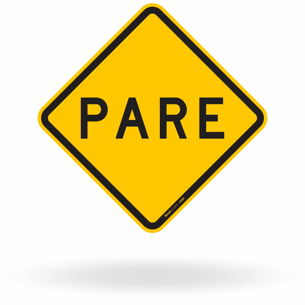 Placa Parada Obrigatória à Frente (A-15)
