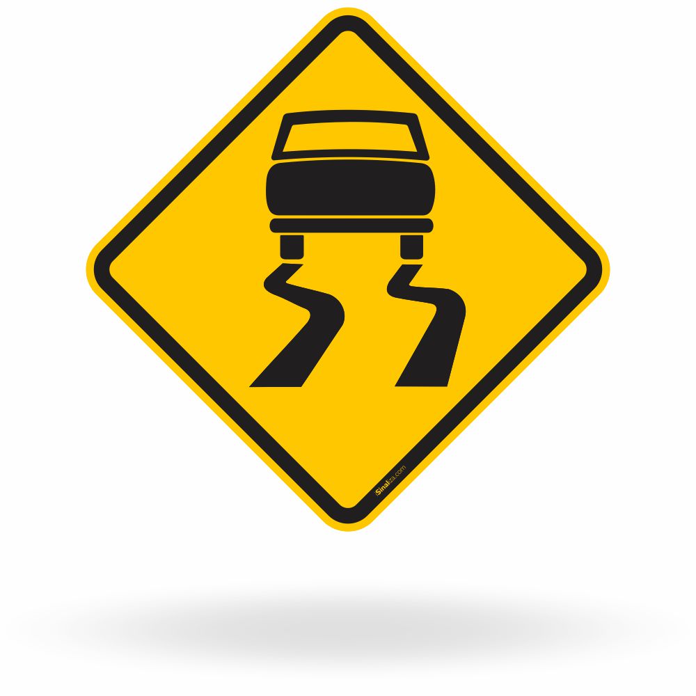 Placa Pista Escorregadia (A-28)