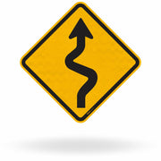 Placa Pista Sinuosa à Direita (A-3b)