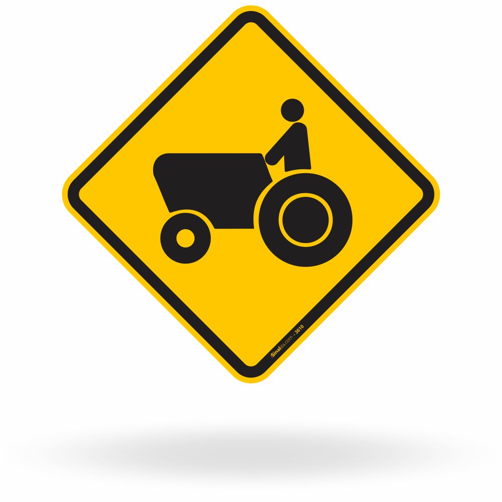 Placa Trânsito de Tratores ou Máquinas Agrícolas (A-31)