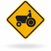 Placa Trânsito de Tratores ou Máquinas Agrícolas (A-31)