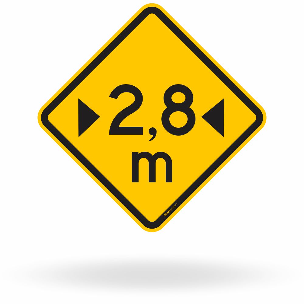 Placa Altura Limitada 2,8 m (A-37)