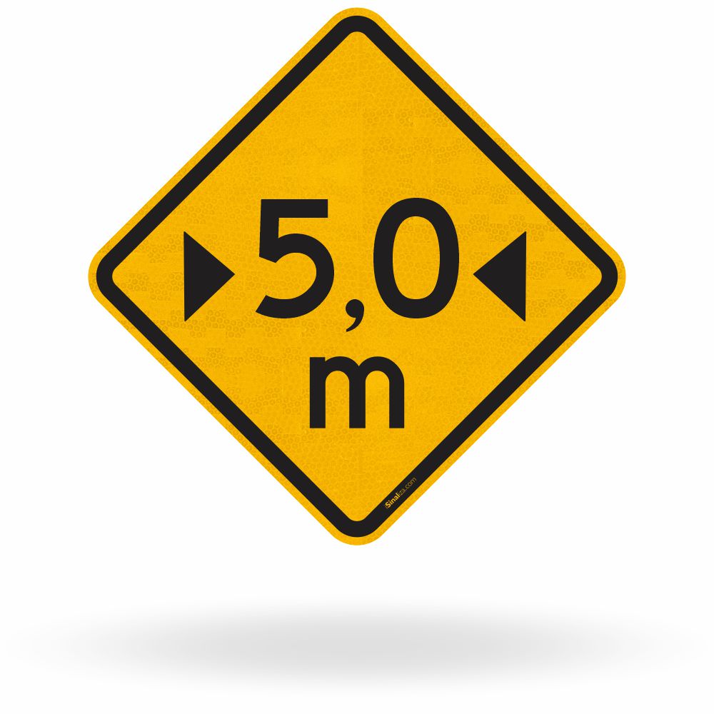 Placa Largura Limitada 5,0 m (A-38)