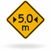 Placa Largura Limitada 5,0 m (A-38)
