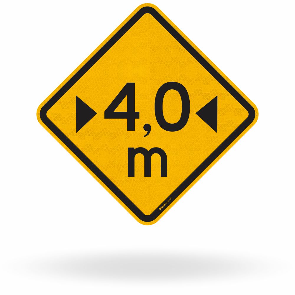 Placa Largura Limitada 4,0 m (A-38)