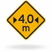 Placa Largura Limitada 4,0 m (A-38)