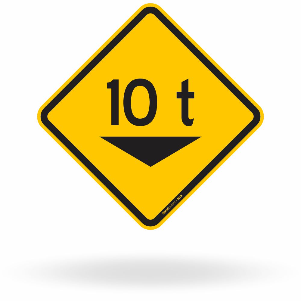 Placa Peso Bruto Total Máximo Permitido 10t (A-46)