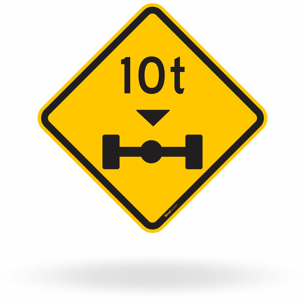 Placa Peso Máximo Permitido por Eixo 10t (A-47)