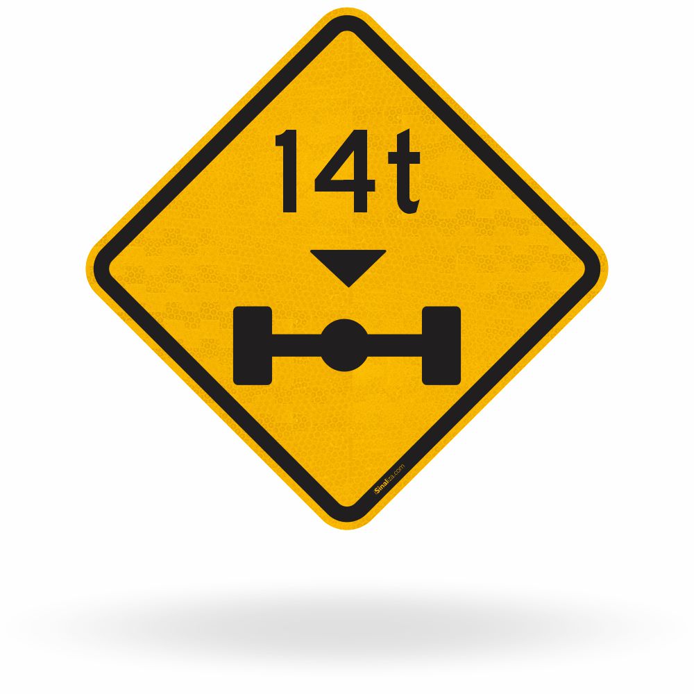 Placa Peso Máximo Permitido por Eixo 14t (A-47)