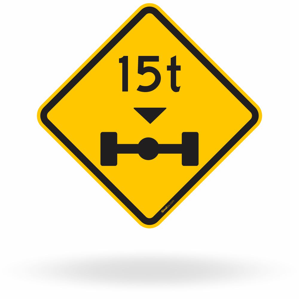 Placa Peso Máximo Permitido por Eixo 15t (A-47)