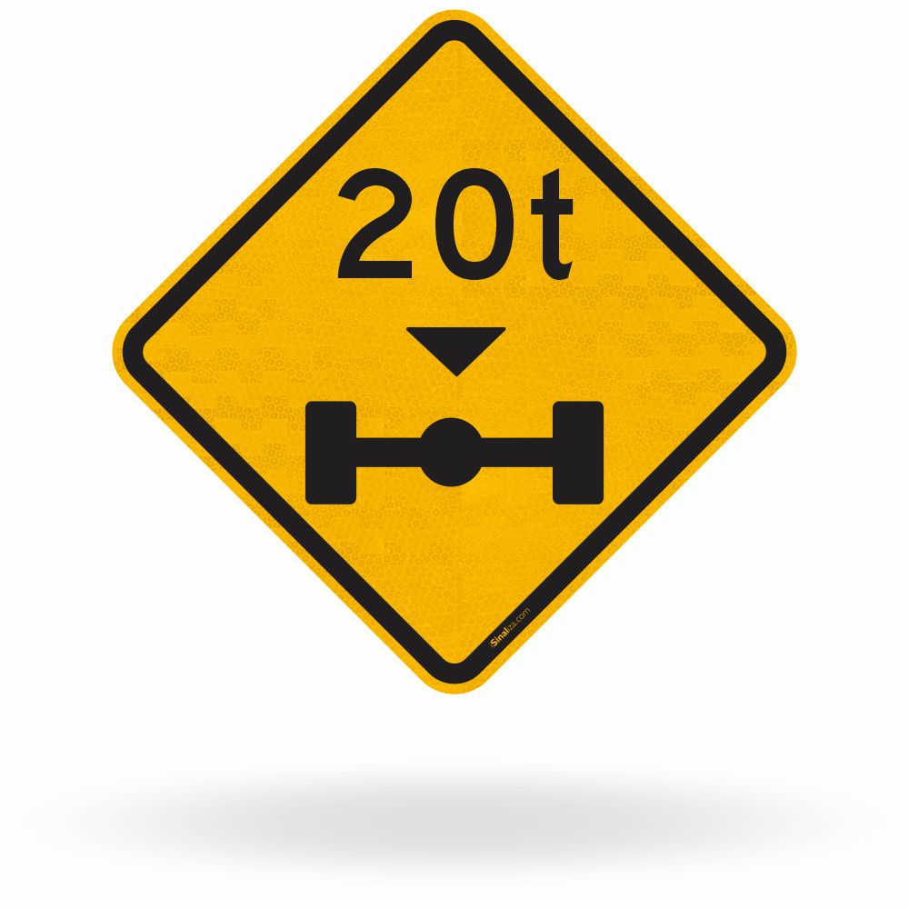 Placa Peso Máximo Permitido por Eixo 20t (A-47)