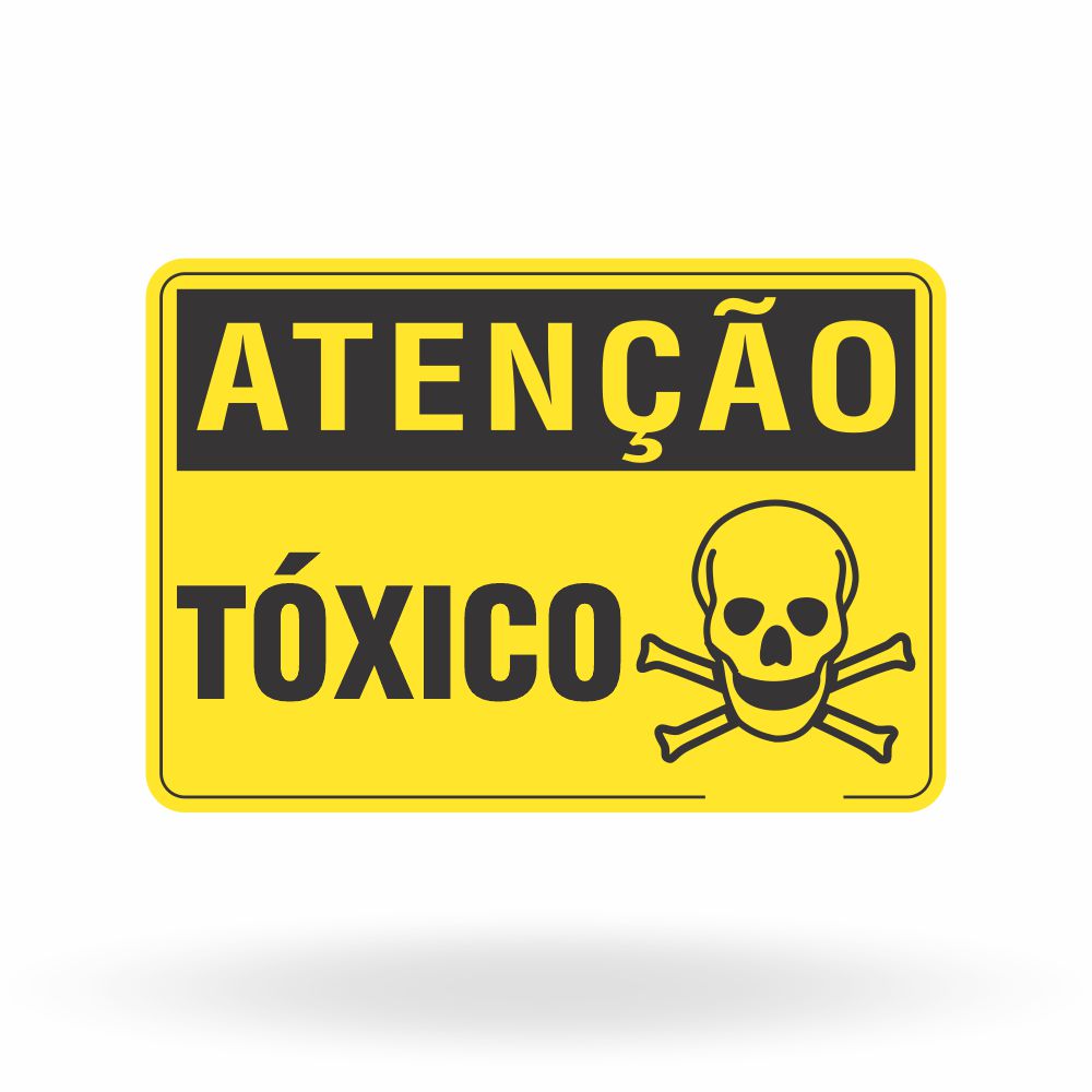 Placa Atenção - Tóxico