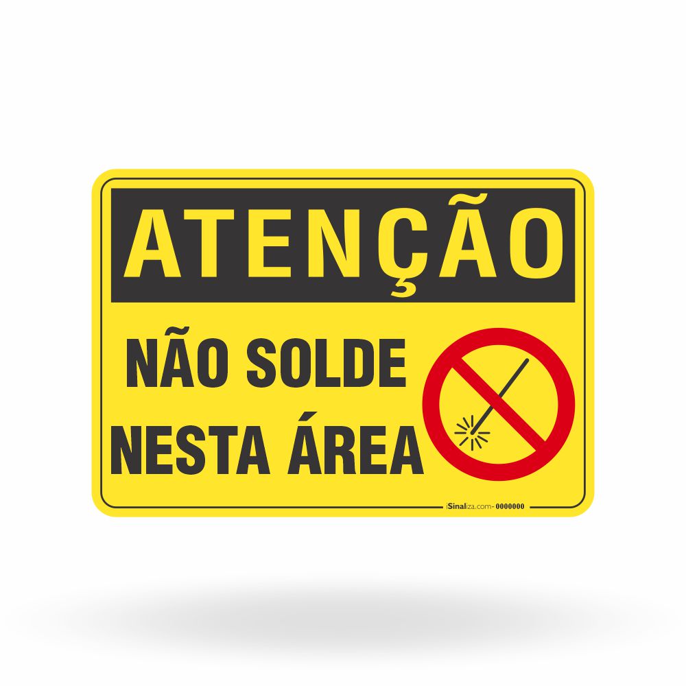 Placa Atenção - Não Solde Nesta Área