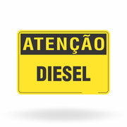 Placa Atenção - Diesel