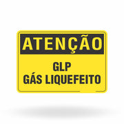 Placa Atenção - GLP Gás Liquefeito