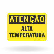 Placa Atenção - Alta Temperatura