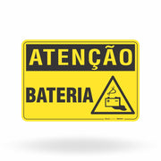 Placa Atenção - Bateria