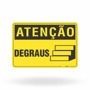 Placa Atenção - Degraus
