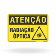 Placa Atenção - Radiação Óptica