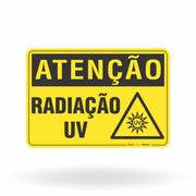 Placa Atenção - Radiação UV