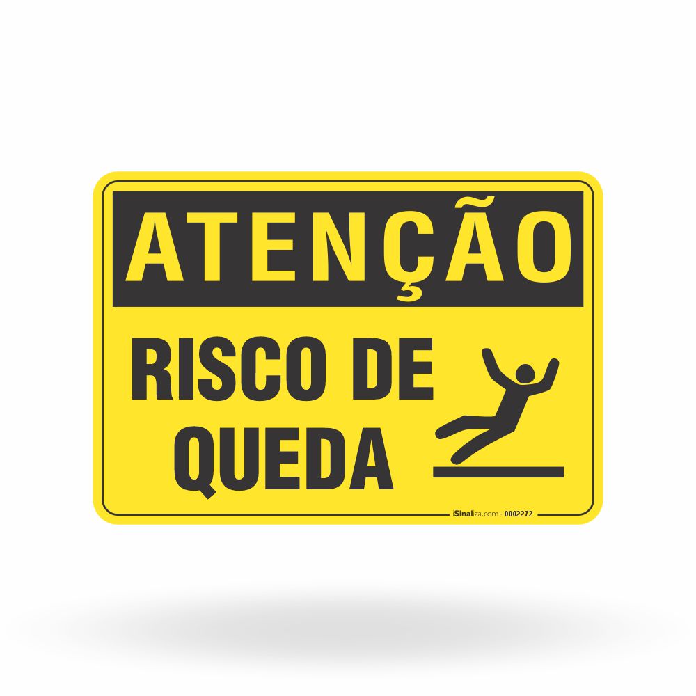 Placa Atenção - Risco de Queda