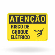 Placa Atenção - Risco de Choque Elétrico