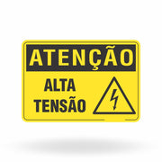 Placa Atenção - Alta Tensão