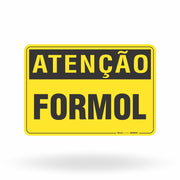 Placa Atenção - Formol